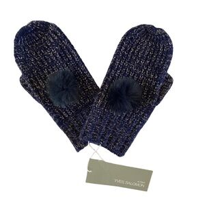 Yves Salomon Enfant Wool Cashmere Pom Mittens NWT